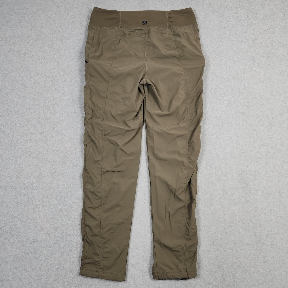 Prana Pants Womens Medium Olive Green Daily Koen Hiking Outdoor Pullon Stretch - Picture 2 of 11